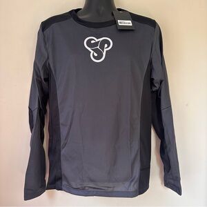 NWT! Men’s SOMBRIO Vanquish Trilogy LS Mtb Jersey Charcoal Black Size Medium